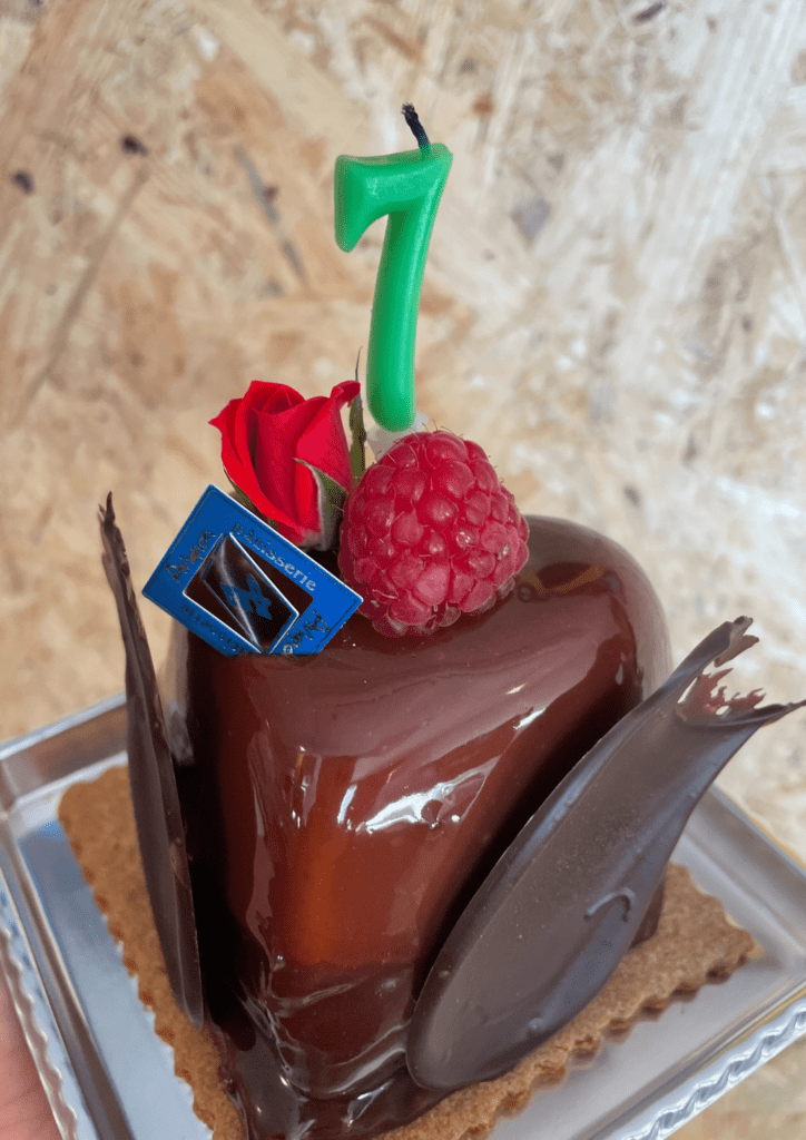 ７歳のチョコレートケーキ